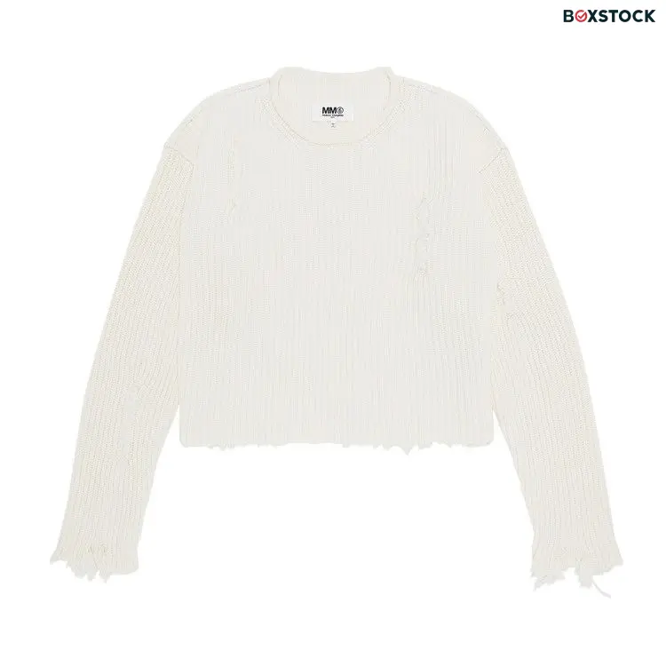 MM6 Maison Margiela Crewneck 'Ivory' Cream Spring/Summer 2023