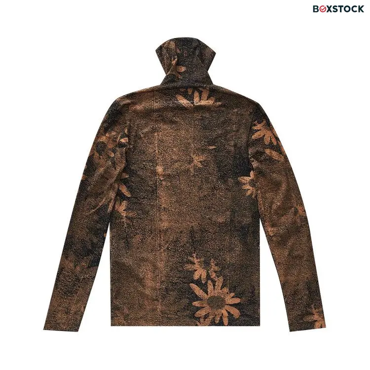 MM6 Maison Margiela Printed Long-Sleeve Turtle Neck Top 'Black' Fall/Winter 2023