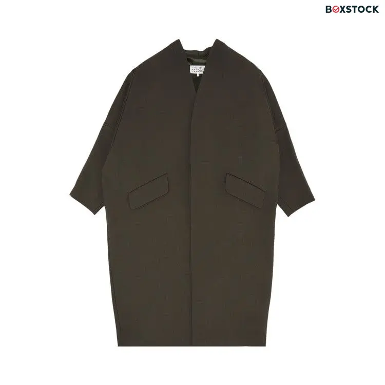 MM6 Maison Margiela Tecnho Wool Coat 'Khaki' Green Pre-Fall 2024