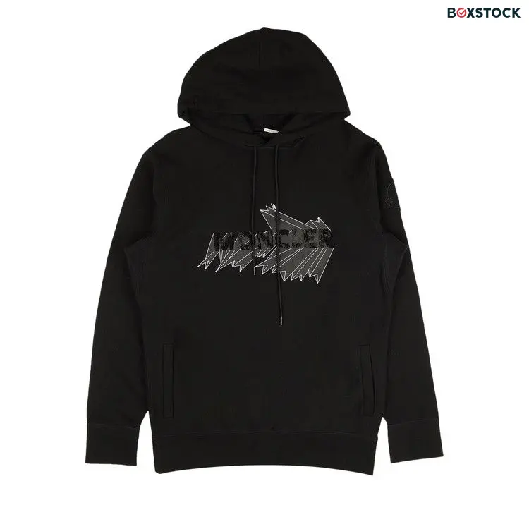 Moncler 1952 Graphic Logo Hoodie Sweatshirt 'Black'