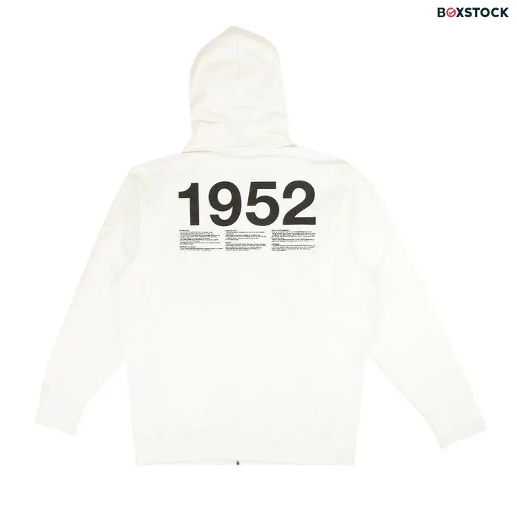 Moncler 1952 Zip Up Sweatshirt 'White'