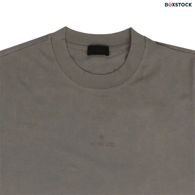 Moncler Dotted Long-Sleeve Logo T-Shirt 'Grey'