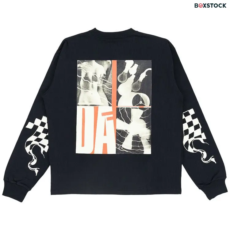 Mr. Saturday Dada Check Long-Sleeve Tee 'Black' Spring/Summer 2023