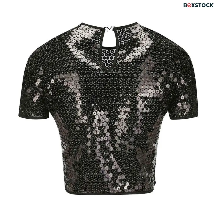 Mugler Tulle Stretch Top 'Black' Spring/Summer 2024