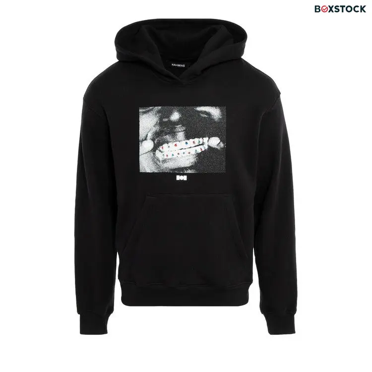 Nahmias Kodak Crystal Grillz Hoodie 'Black' Fall/Winter 2023