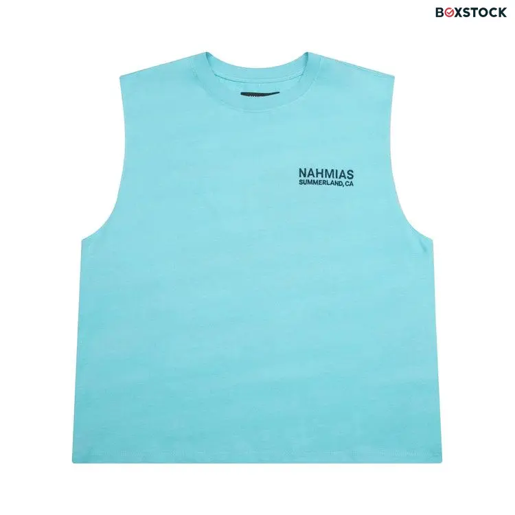 Nahmias Landscape Muscle T-Shirt 'Faded Marine Blue' Spring/Summer 2024