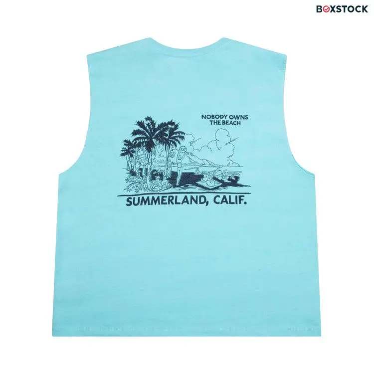 Nahmias Landscape Muscle T-Shirt 'Faded Marine Blue' Spring/Summer 2024