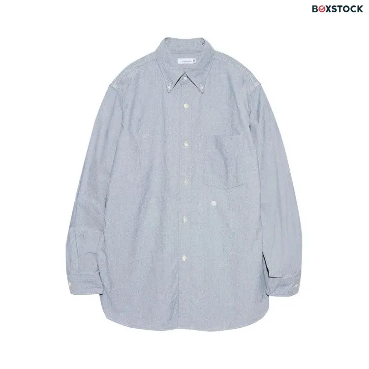 nanamica Button Down Wind Shirt 'Greyish Navy' Blue Fall/Winter 2024