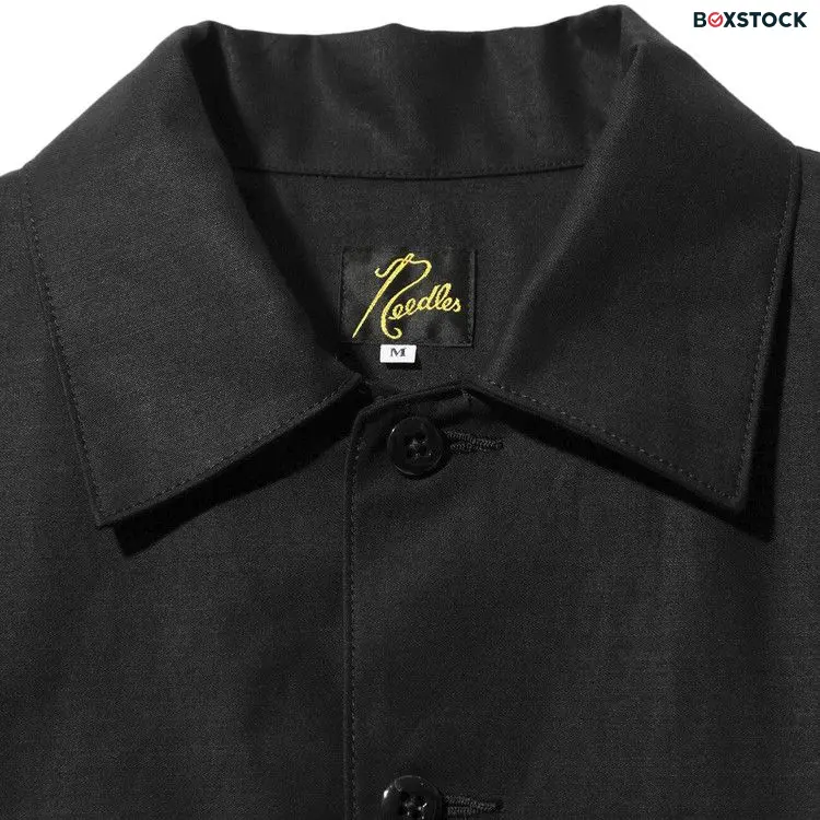 Needles Back Sateen Fatigue Shirt 'Black' Spring/Summer 2024