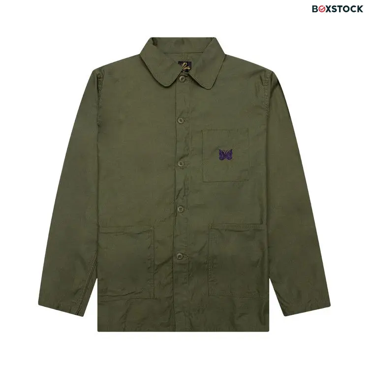 Needles D.N. Coverall Back Sateen 'Olive' Green Spring/Summer 2023