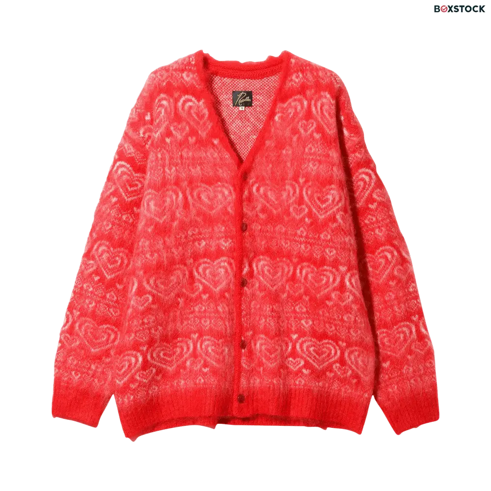 Needles Mohair Cardigan 'Red'