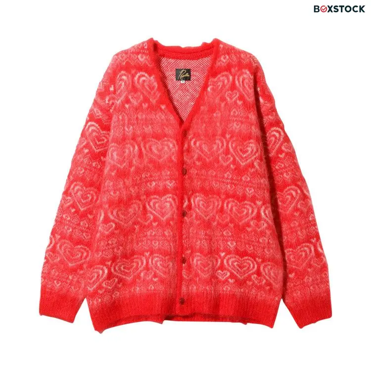 Needles Mohair Cardigan 'Red'