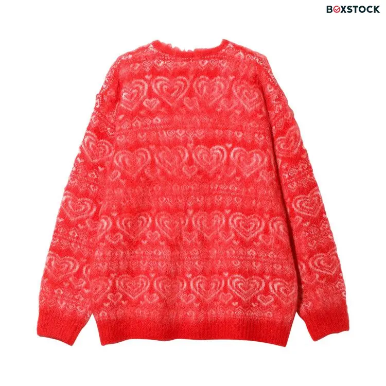 Needles Mohair Cardigan 'Red'