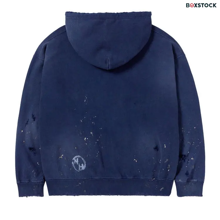 Neighborhood Damage Hoodie 'Navy' Blue Spring/Summer 2024