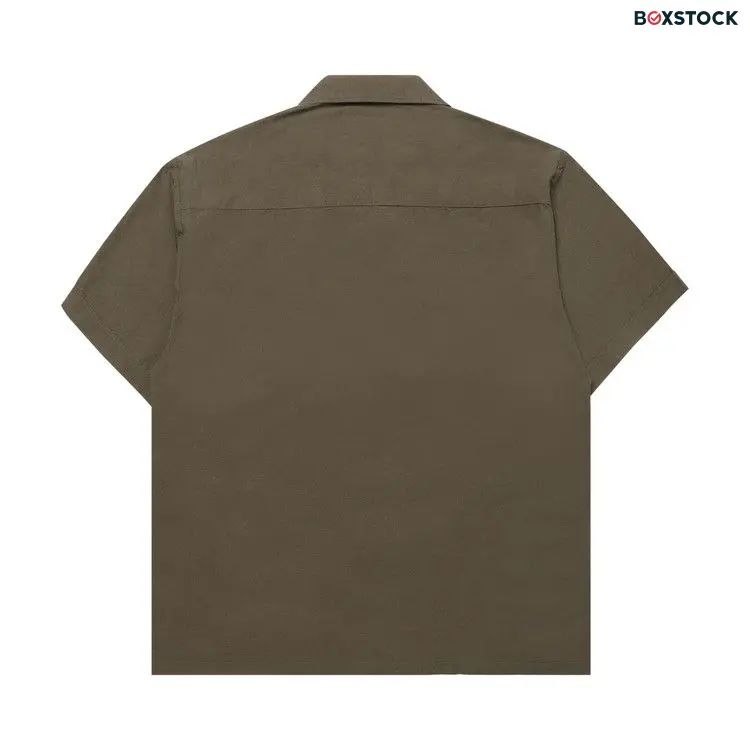 Neighborhood Guayabera Shirt 'Olive Drab' Green Spring/Summer 2024