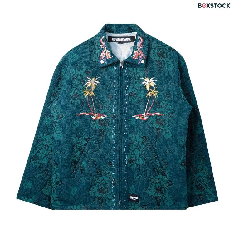 Neighborhood Jaquard Souvenir Jacket 'Green' Spring/Summer 2024