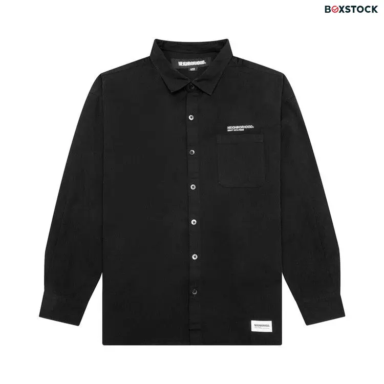 Neighborhood Long-Sleeve Overshirt 'Black' Fall/Winter 2023