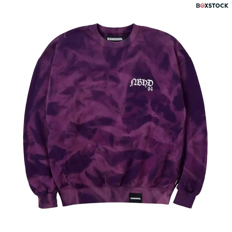 Neighborhood Tie Dye Sweatshirt 'Purple'