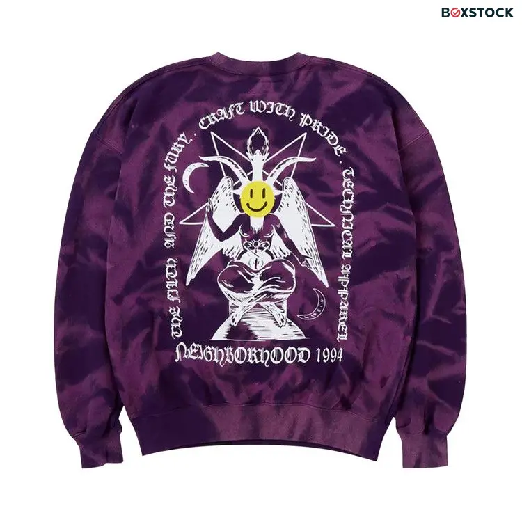 Neighborhood Tie Dye Sweatshirt 'Purple'