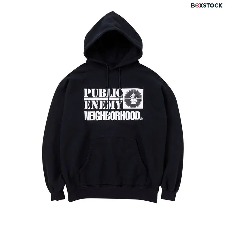 Neighborhood x Public Enemy Hooded Sweatshirt 'Black' Fall/Winter 2023