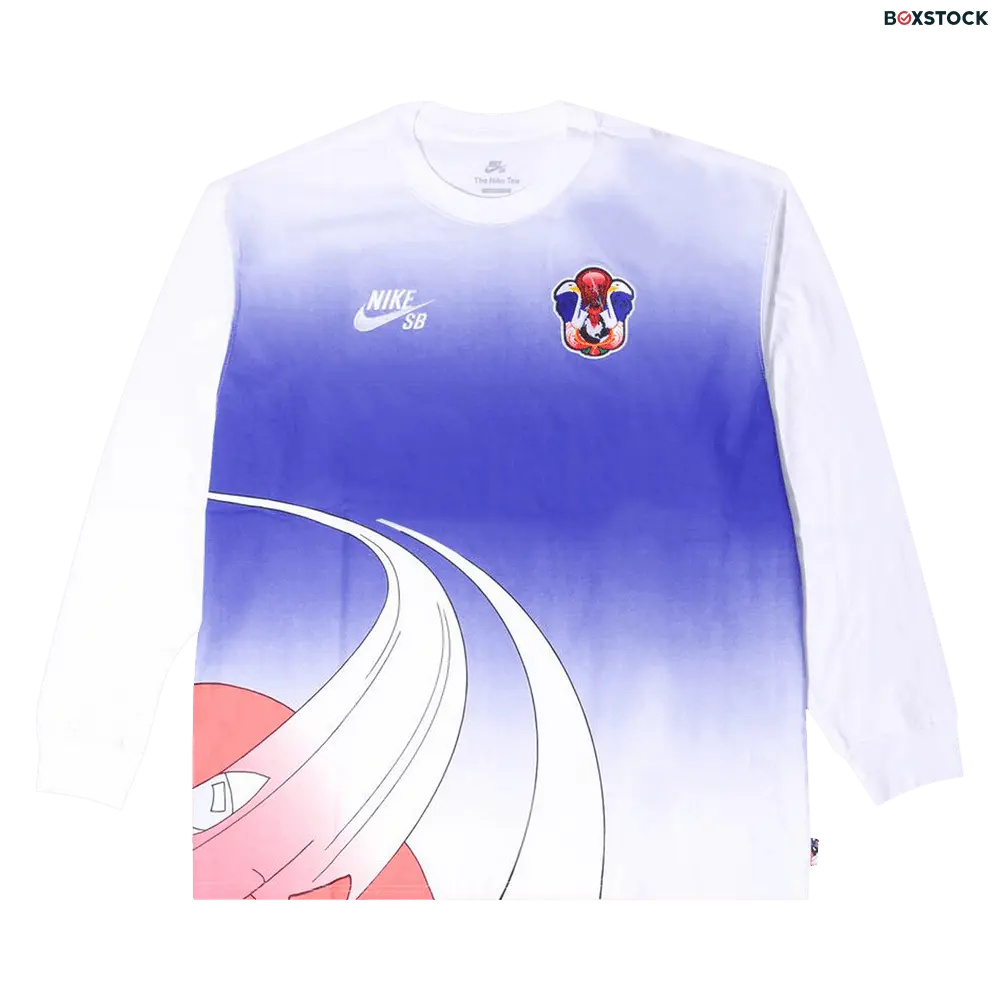 Nike SB Team USA Team Long-Sleeve Tee 'White/Blue' Fall/Winter 2024