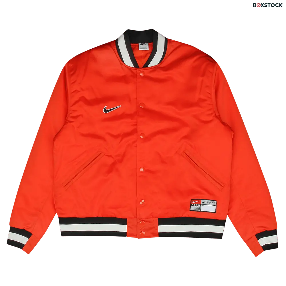 Nike SB x MLB Varsity Skate Jacket 'Team Orange/Black/Sail/White'