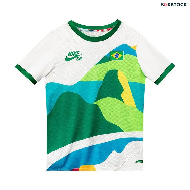 Nike SB x Parra Brazil Federation Kit Crew Jersey 'White/Clover' Fall/Winter 2021
