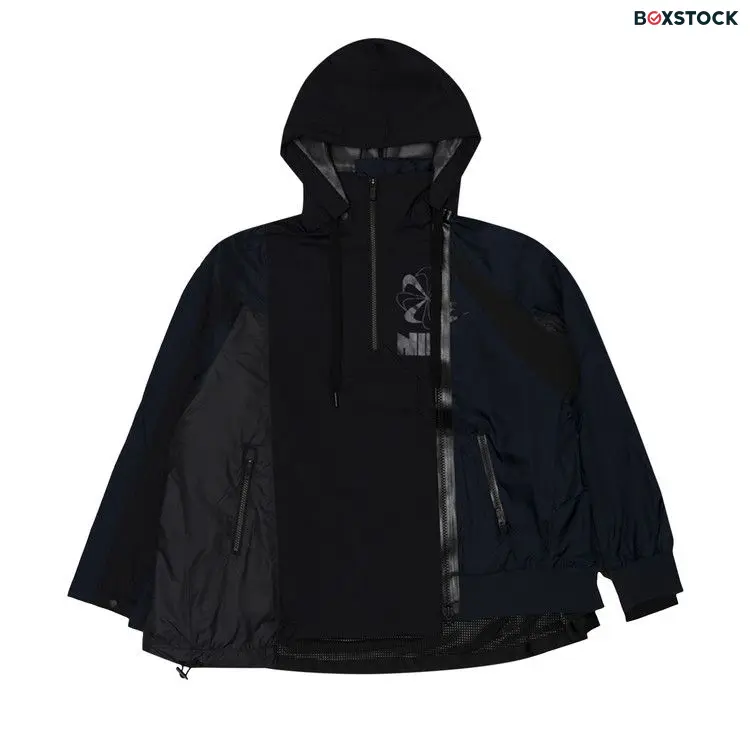 Nike Women's x Sacai Double-Zip Jacket 'Black/Dark Obsidian' Fall/Winter 2019