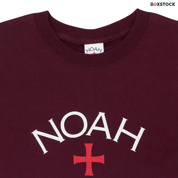 Noah Core Logo T-Shirt 'Maroon' Red Fall/Winter 2017