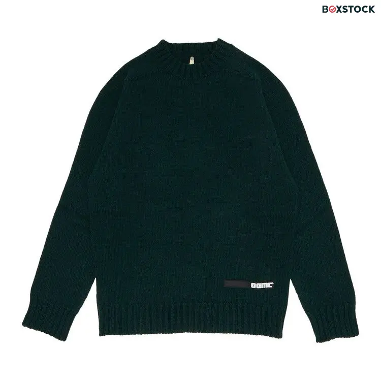 OAMC Knitted Nuptse Crewneck 'Kombu' Green Fall/Winter 2022
