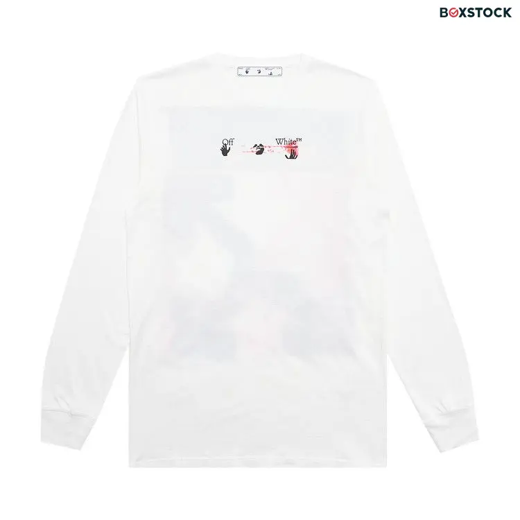 Off-White Acrylic Arrow Long-Sleeve Tee 'White/Fuchsia' Fall/Winter 2021