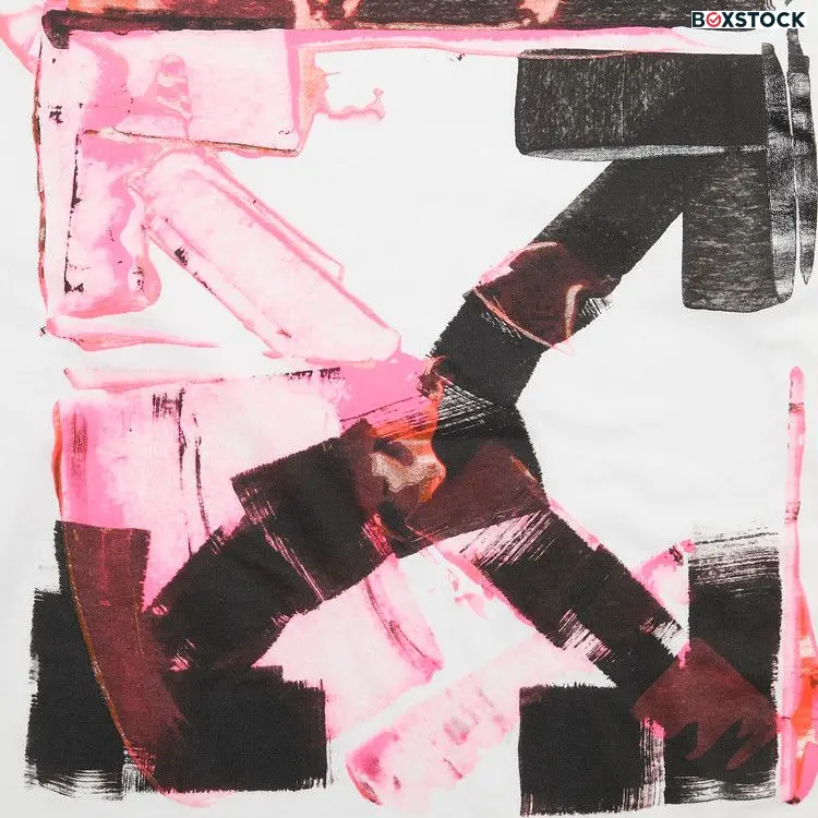 Off-White Acrylic Arrow Long-Sleeve Tee 'White/Fuchsia' Fall/Winter 2021