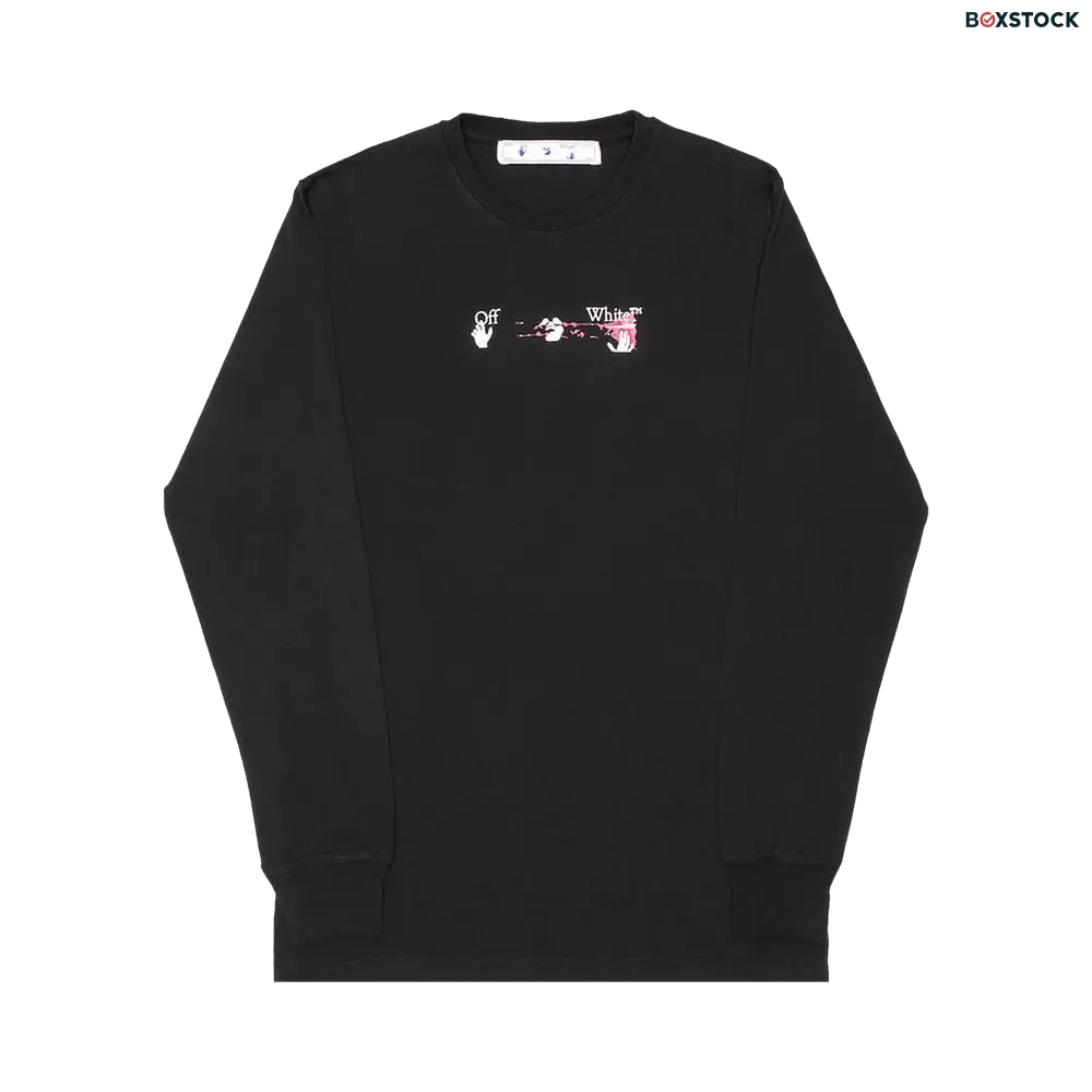 Off-White Acrylic Arrow Long-Sleeve Tee 'Black/Fuchsia' Fall/Winter 2021
