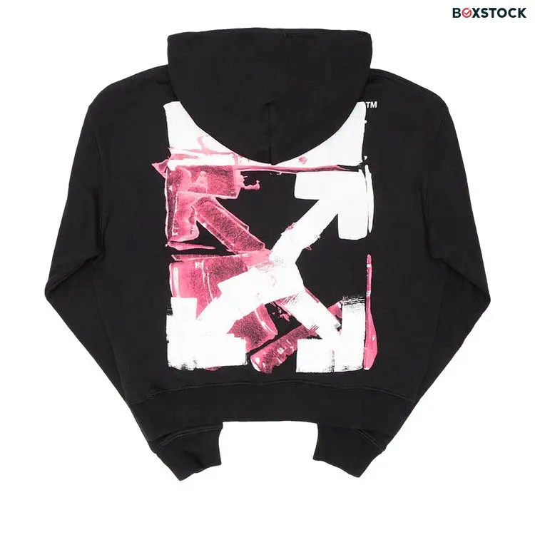 Off-White Acrylic Arrow Over Hoodie 'Black/Fuchsia' Fall/Winter 2021