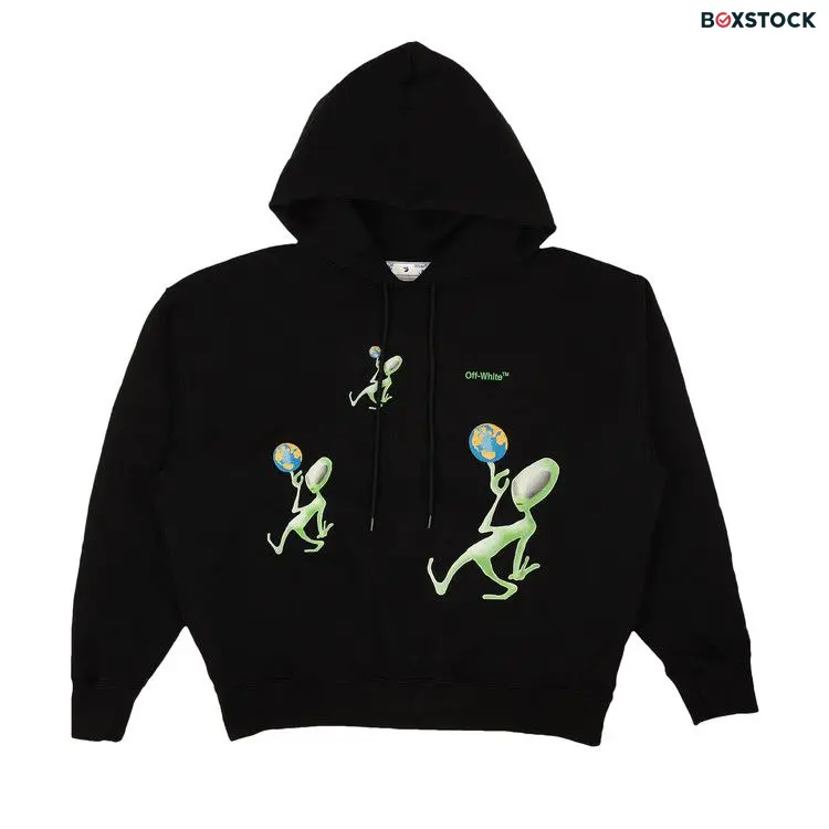 Off-White Alien Arrow Skate Hoodie 'Black' Fall/Winter 2022