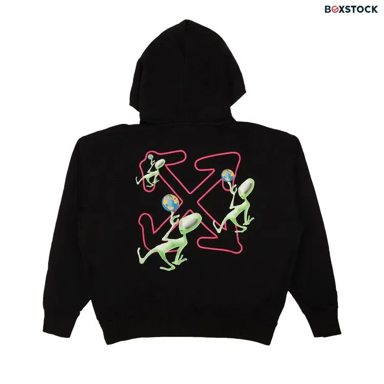 Off-White Alien Arrow Skate Hoodie 'Black' Fall/Winter 2022