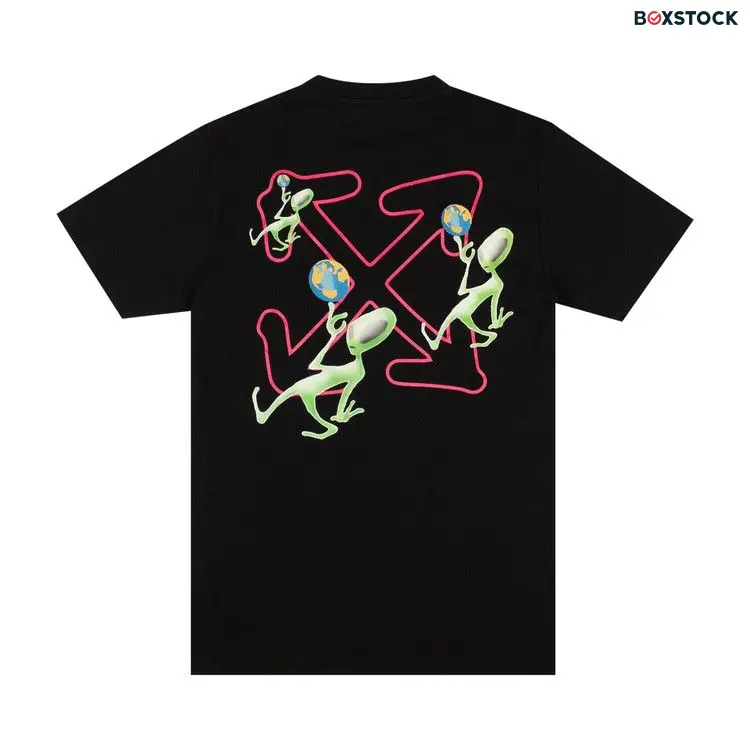 Off-White Alien Arrow Over Short-Sleeve Tee 'Black/Green' Fall/Winter 2022
