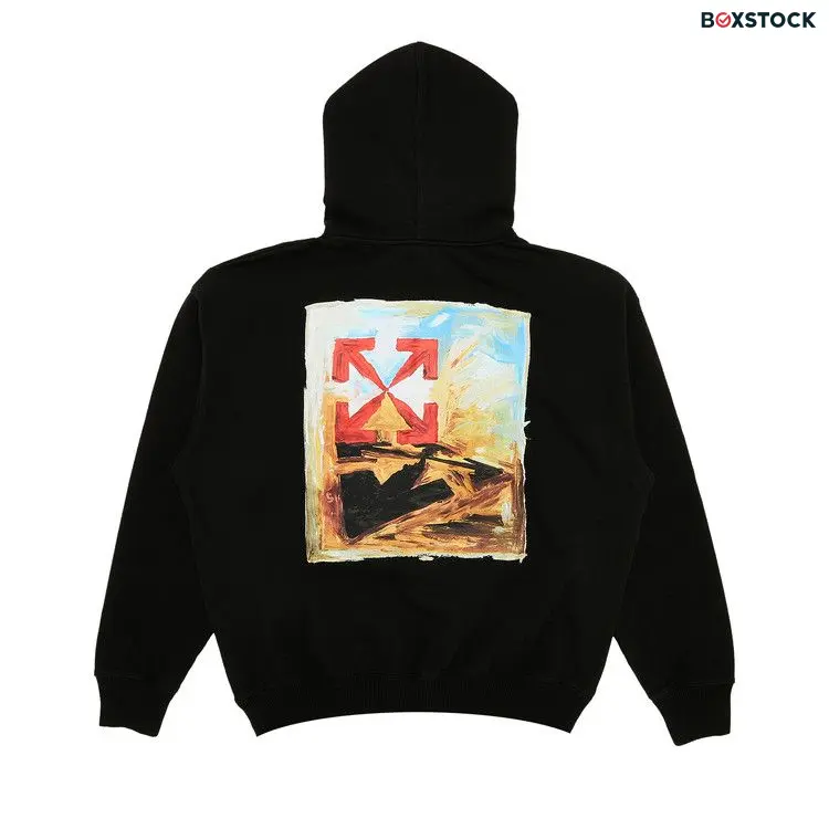Off-White Arrow On Canvas Skate Hoodie 'Black/Multicolor' Fall/Winter 2021