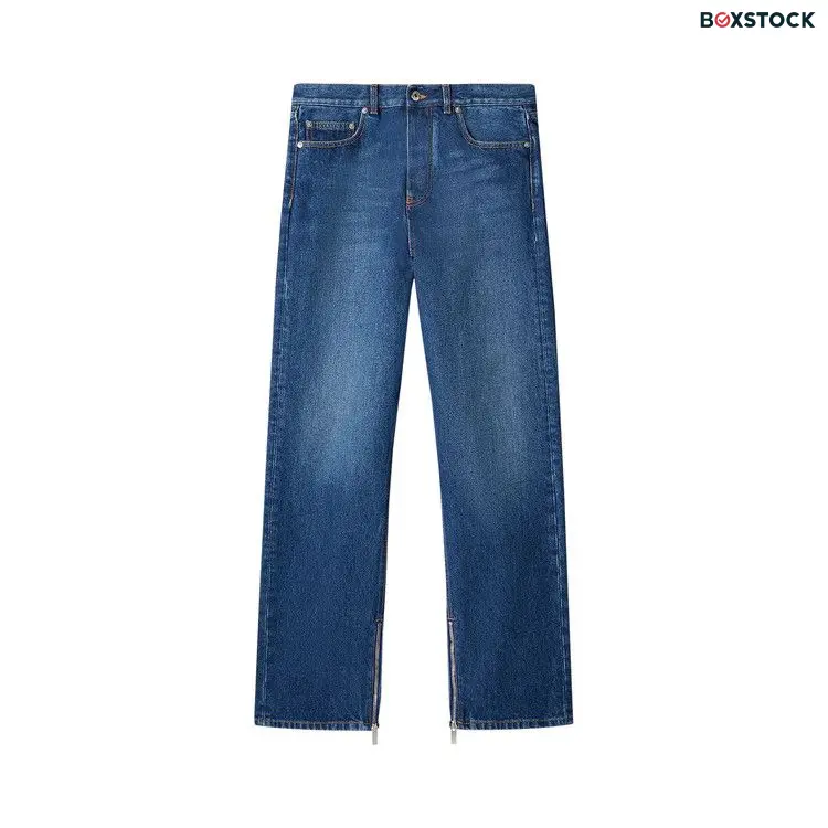 Off-White Arrow Tab Zip Detail Skate Jeans 'Medium Blue' Fall/Winter 2023