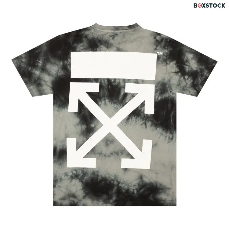 Off-White Arrow Tie Dye Slim Short-Sleeve Tee 'Grey/White' Fall/Winter 2022