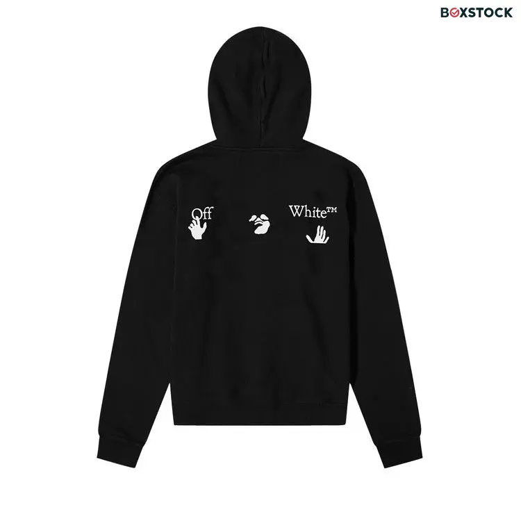 Off-White Big Logo Slim Hoodie 'Black//White' Fall/Winter 2020