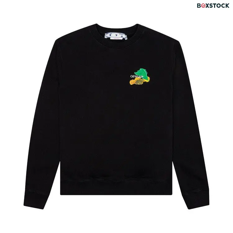 Off-White Brush Arrow Slim Crewneck 'Black/Multicolor' Fall/Winter 2023