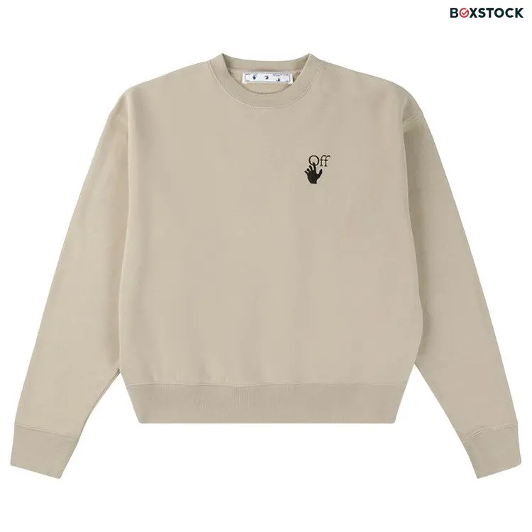 Off-White Bubble Arrow Over Crewneck 'Abbey Stone' Green Fall/Winter 2021