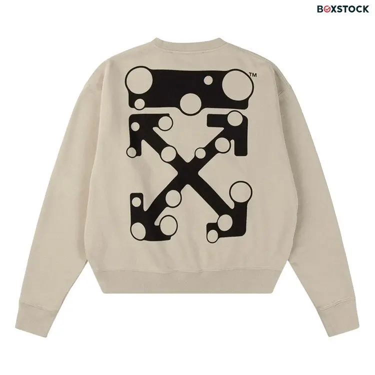 Off-White Bubble Arrow Over Crewneck 'Abbey Stone' Green Fall/Winter 2021