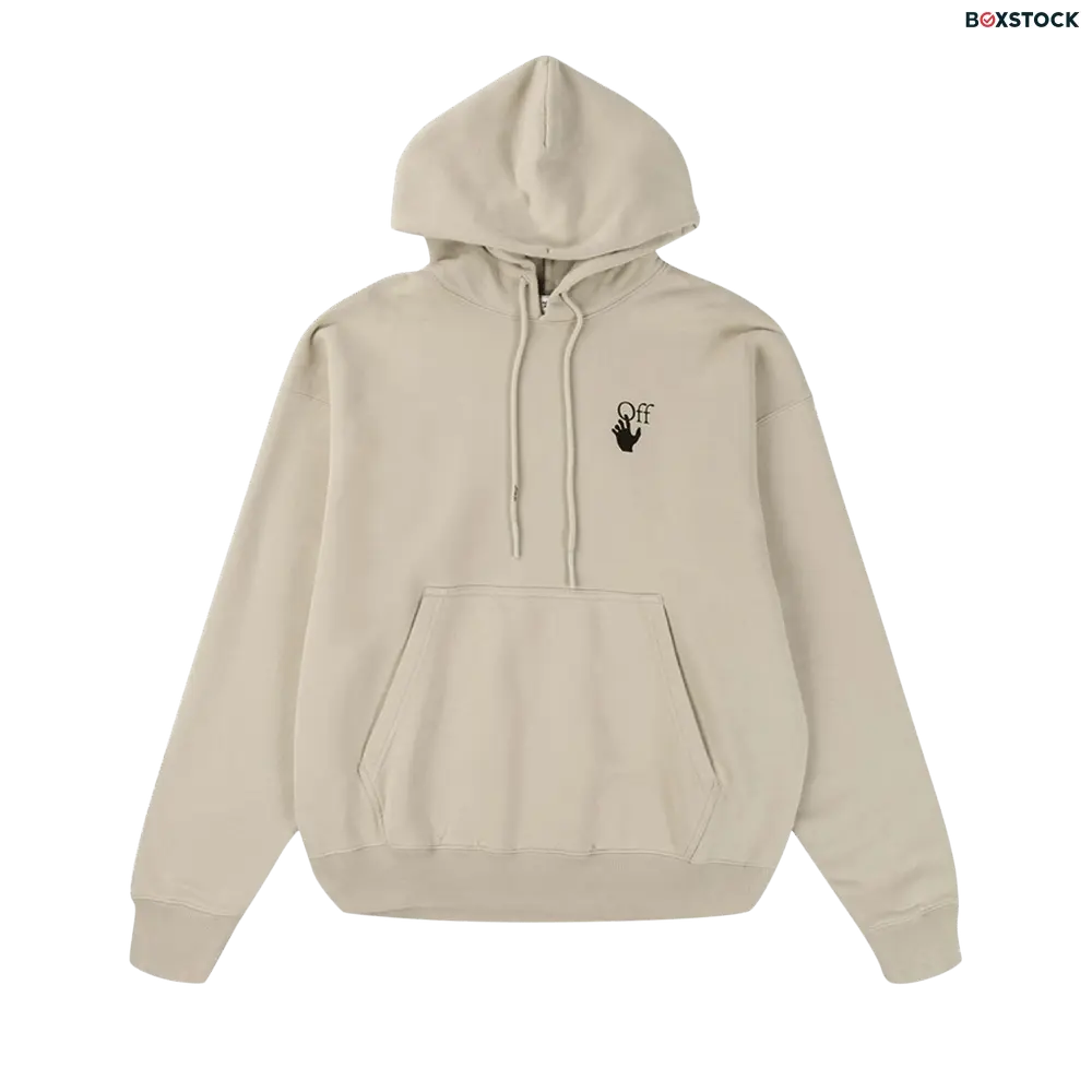 Off-White Bubble Arrow Skate Hoodie 'Abbey Stone' Cream Fall/Winter 2021