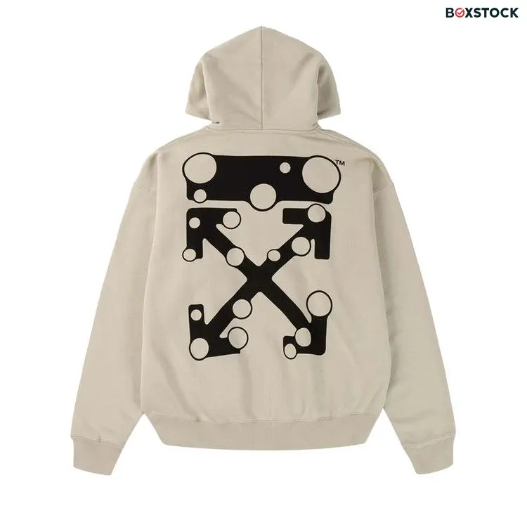 Off-White Bubble Arrow Skate Hoodie 'Abbey Stone' Cream Fall/Winter 2021