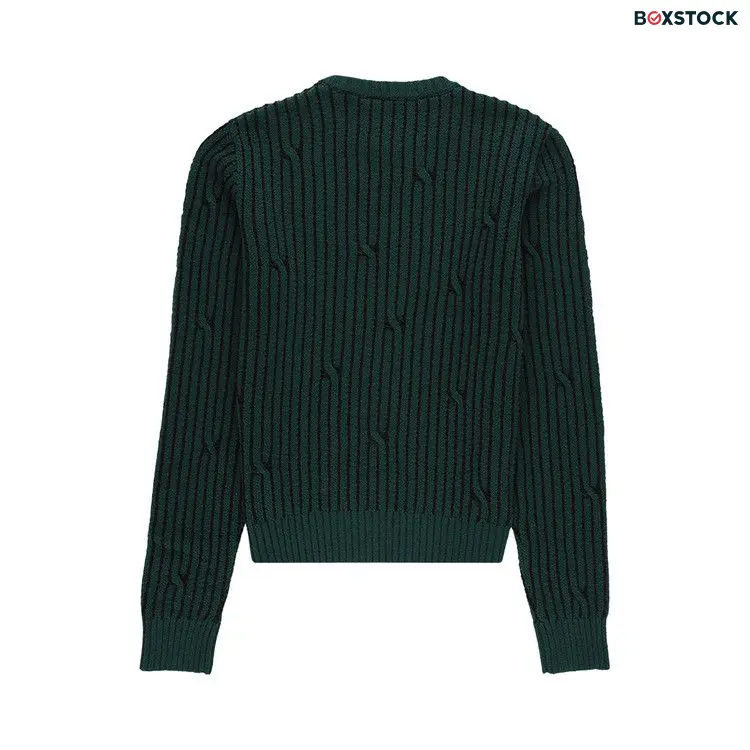 Off-White Cabled Sweater 'Dark Green' Fall/Winter 2020