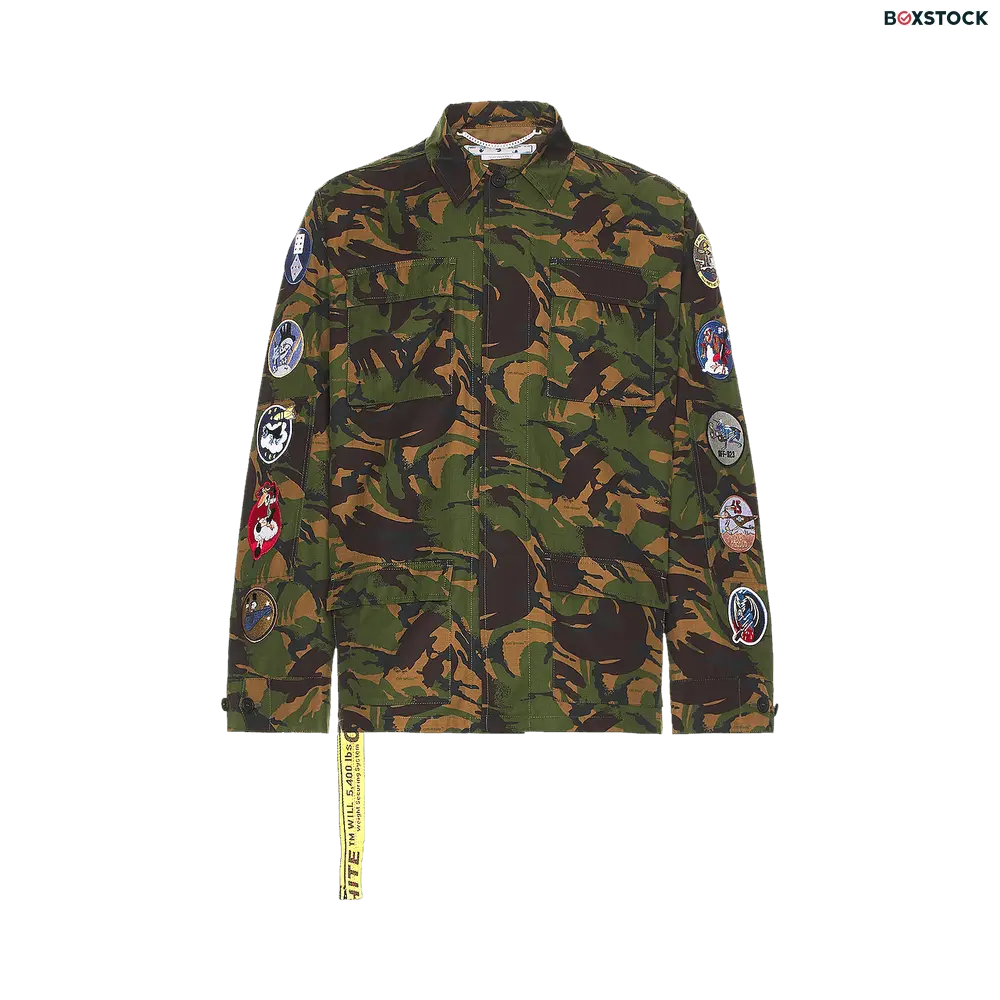 off-white Off-White Camo Patch Field Jacket 'Army Green' Fall/Winter 2022