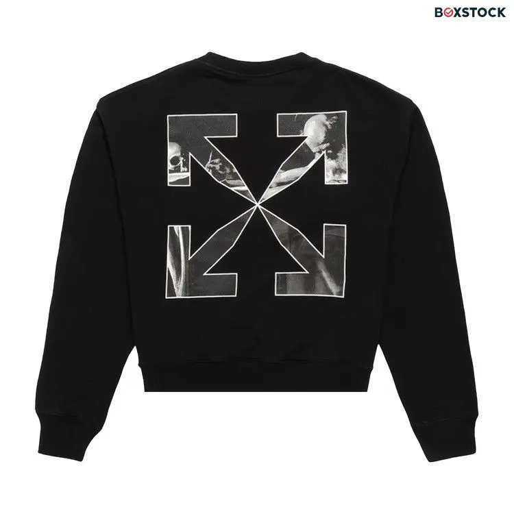 Off-White Caravag Arrow Over Crewneck 'Black/White' Spring/Summer 2022