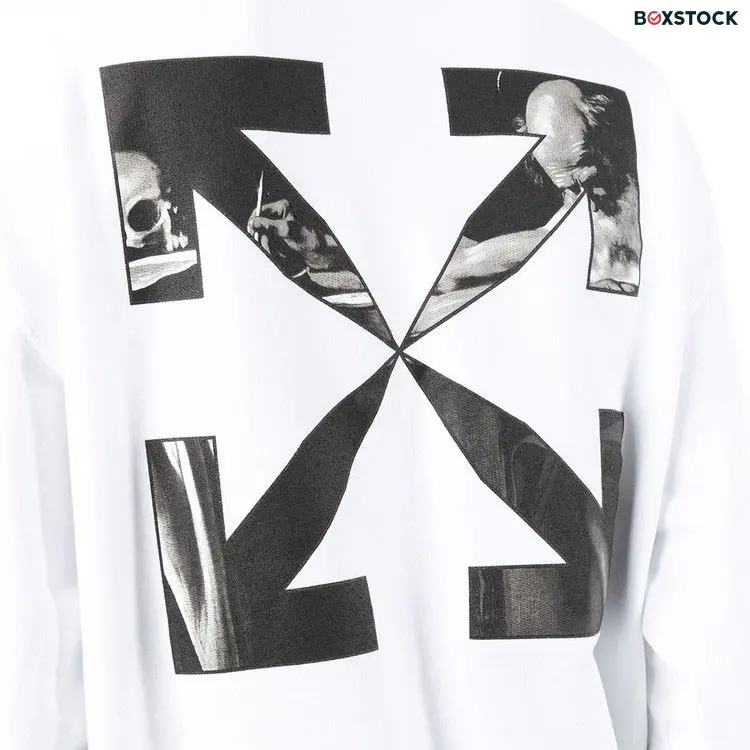 Off-White Caravaggio Arrow Over Crewneck 'White/Black' Fall/Winter 2022